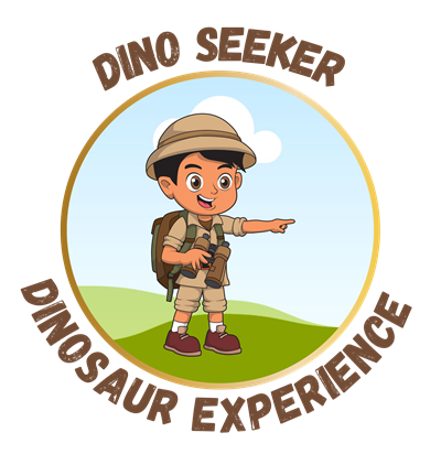 dino seeker dinosaur experience logo